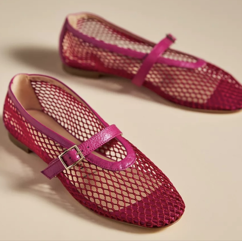 Fabio Rusconi Mesh Ballerina Flats 7